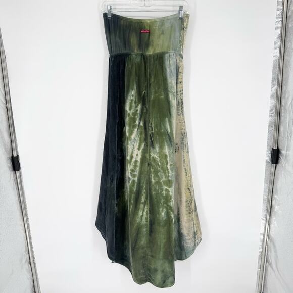 Hard Tail Forever Y2K Strapless Tie Dye Hi-Lo Maxi Dress Size XS Hippie Boho - Picture 9 of 10